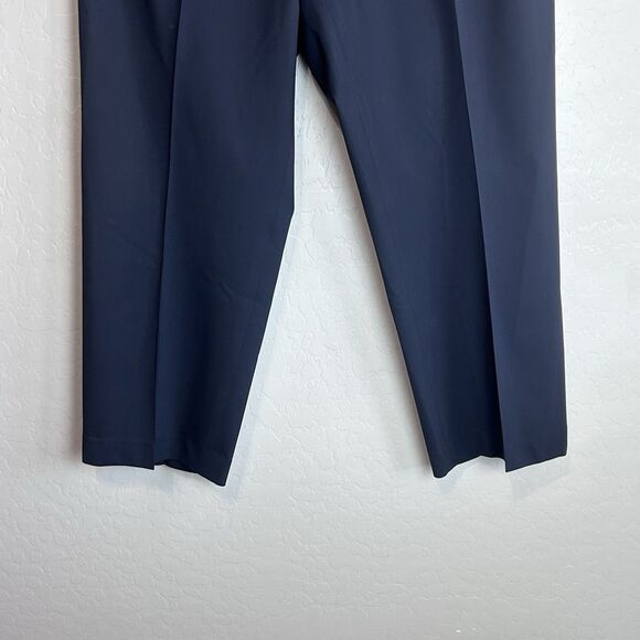 Lafayette 148 New York 'Menswear' Pants Women's 18W Navy Office Wool Wide Leg - Picture 3 of 8